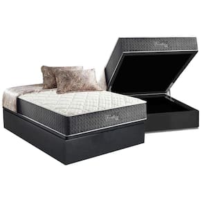 Conjunto Box Baú Casal: Colchão Molas Anjos MasterPocket Ensacadas Fort Flex + Base CRC Suede Gray(138x188)