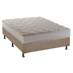 Conjunto Box Casal: Colchão Anatômico Herval D28/AG65 Joy + Base CRC Suede Clean(138x188)