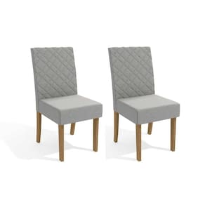 Kit 2 Cadeiras Sala Jantar 2CAD133 2 Un Freijó/Linho Caqui - Kappesberg