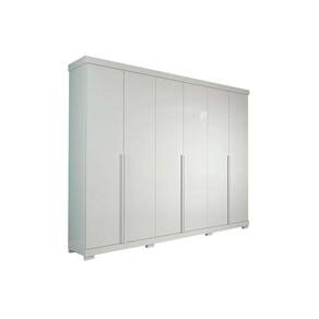 Guarda Roupa 6 Portas e 6 Gavetas c/ Pés Guarapari Branco - Panan