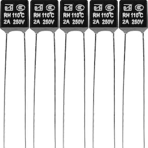 5 Fusível Térmico Motor Ventilador 110ºc 2A 250V 110 Graus