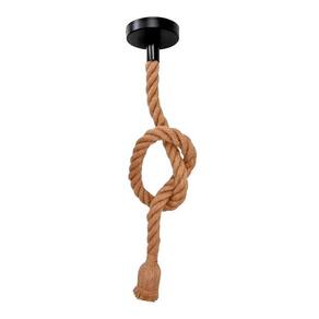 Pendente Corda Retro Vintage Rustico Decorativo E27 Embuled