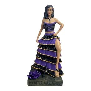 Escultura Pomba Gira Crânio 7Saias 24Cm Resina-Selecione Cor
