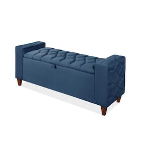 Recamier Bau Flórida Cama Box Queen Size Braço Quadrado