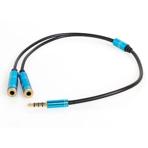 Cabo Adaptador P2 Para Microfone E Fone De Ouvido
