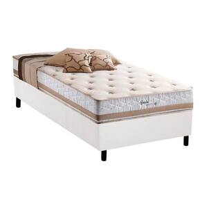Conjunto Box Solteiro: Colchão Molas Herval Maxspring Spain + Base CRC Courano White(88x188)