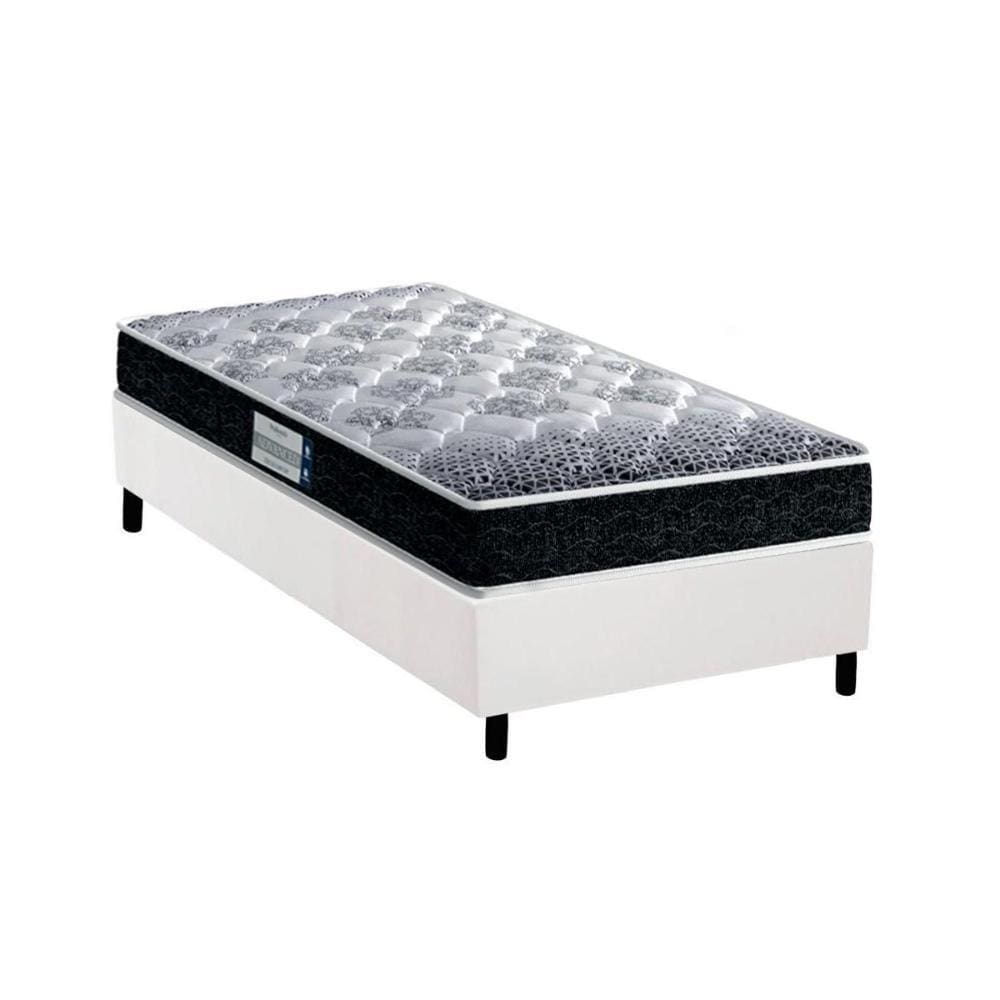 Conjunto Box Solteiro: Colchão Anatômico Probel D33/EP Advanced Tech1500 + Base CRC Suede White(88x188)