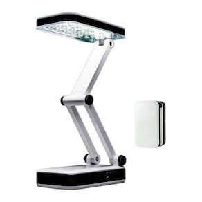 Luminária Abajur Mesa Base Articulável Flexível Dobrável
