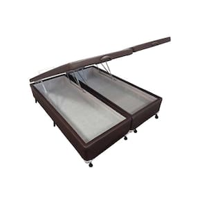 Cama Box Baú King Courano Brown New (193x203x35) - Castor