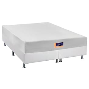 Cama Box King: Colchão Espuma Castor Vitagel HR Visco Gel + Base CRC Courano White(193x203)