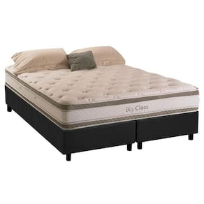 Cama Box King: Colchão Molas Herval ConforClass Big Class + Base CRC Suede Gray(193x203)