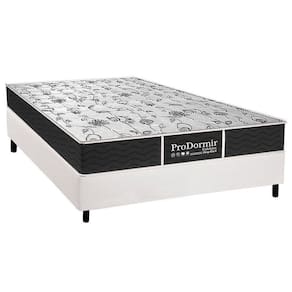 Cama Box Casal: Colchão Molas Probel Prolastic Sleep + Base CRC Courano White(138x188)