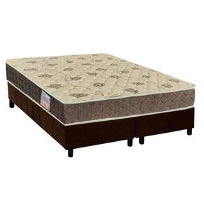 Cama Box King: Colchão Anatômico Orthoflex D33/EP Matera + Base CRC Suede Brown(193x203)