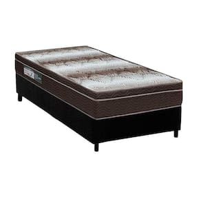Cama Box Solteiro: Colchão Ortopédico Ortobom Light OrtoPillow + Base CRC Suede Black(88x188)