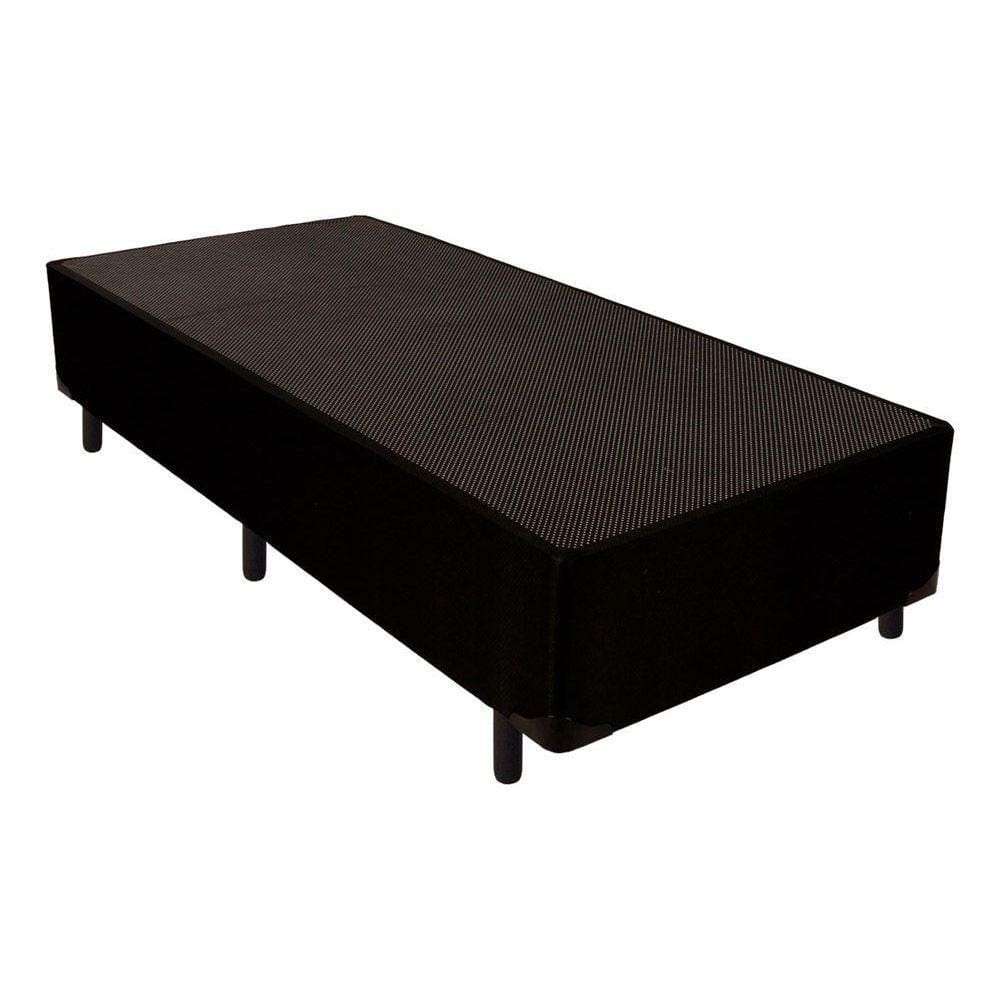 Cama Box Base Universal Solteiro Tecido Black (88x188x24) - Luckspuma