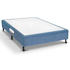Cama Box Base Universal Viúva Poli Tecido Blue (128x188x23) - Castor