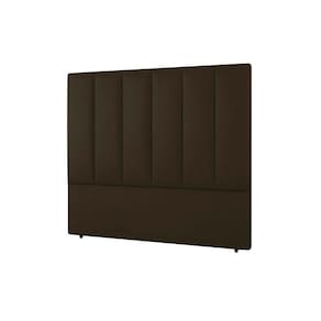 Painel de Cama Box Estofada Solteiro Cintra Plus Veludo Cacau - Simbal