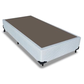 Cama Box Base Solteiro Universal Tecido White (88x188x25) - Probel