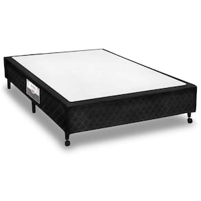 Cama Box Base Universal Viúva Poli Tecido Black (128x188x23) - Castor