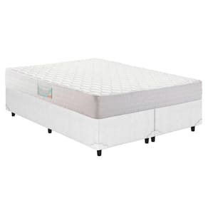 Cama Box Queen: Colchão Espuma Herval D28/AG65 Droom + Base CRC Courano White(158x198)