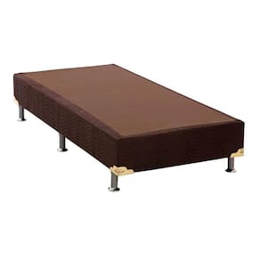 Cama Box Base Solteiro Universal Suede Brown (78x188x20) - Ortobom
