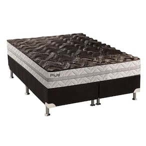 Cama Box King: Colchão Espuma D33 Paropas Pasquale Plus + Base CRC Suede Black(193x203)