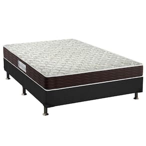 Cama Box Casal: Colchão Espuma D33 Probel Advanced + Base CRC Suede Black(138x188)