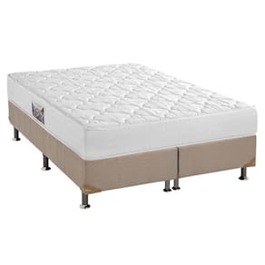 Cama Box King: Colchão Espuma D45 Herval Top + Base CRC Suede Clean(193x203)