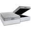 Cama Box Baú Casal: Colchão Espuma Probel D40 Guarda Costas Premium Hiper Firme Euro Pillow + Base CRC Courano White(138x188) - Blush