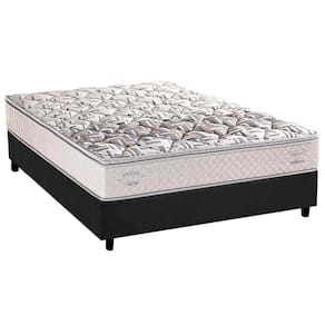 Cama Box Casal: Colchão Ortopédico Herval ErgoPlus/EP + Base CRC Suede Gray(138x188)