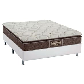 Cama Box Casal: Colchão Ortopédico Probel Guarda Costas Extra Firme + Base CRC Courano White(138x188)