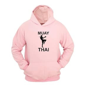 Moletom Masculino Canguru Com Capuz Estampa Muay Thai