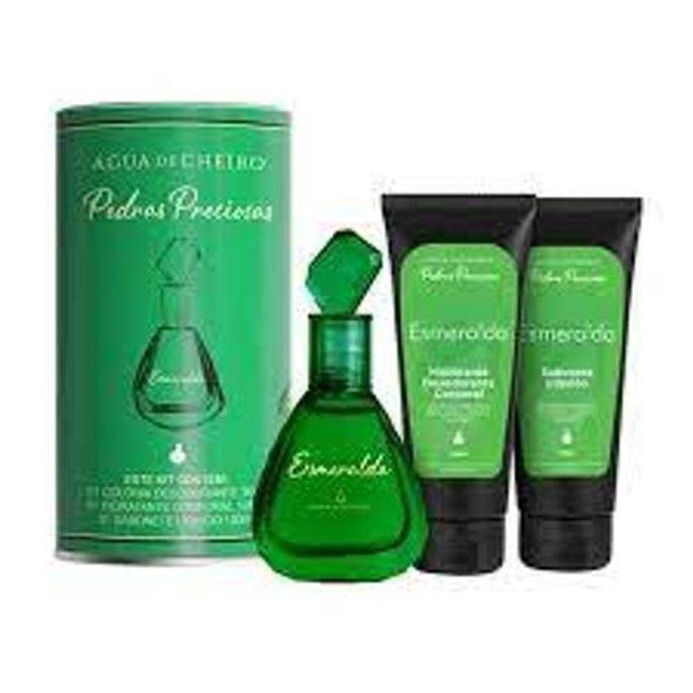 Kit Perfume Pedras Preciosas Esmeralda- 01 Perfume