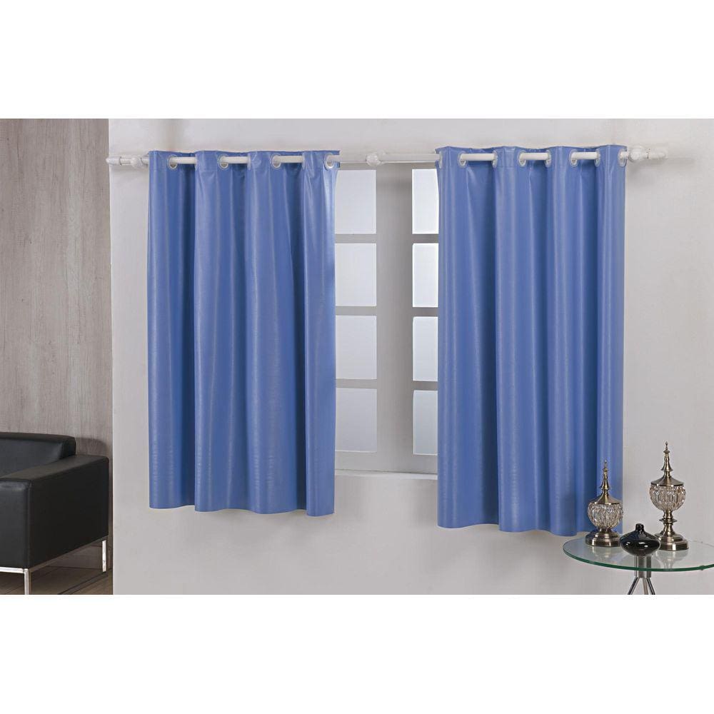 Cortina Blackout Pvc 2,20X1,30 Azul