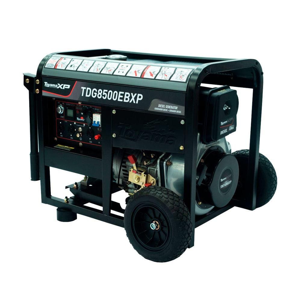 Gerador a Diesel Toyama TDG8500EBXP 7 KW 115/230V com Capacitor