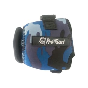 Protetor de Carretilha Pro-Tsuri Lado Direito 7cm x 8cm x 9cm Azul Camuflado
