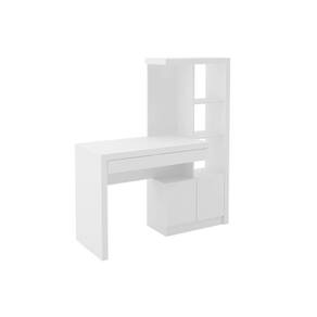 Mesa Multiuso Escritório ME4143 c/ 2 Portas e 1 Gaveta Branco - Tecno Mobili