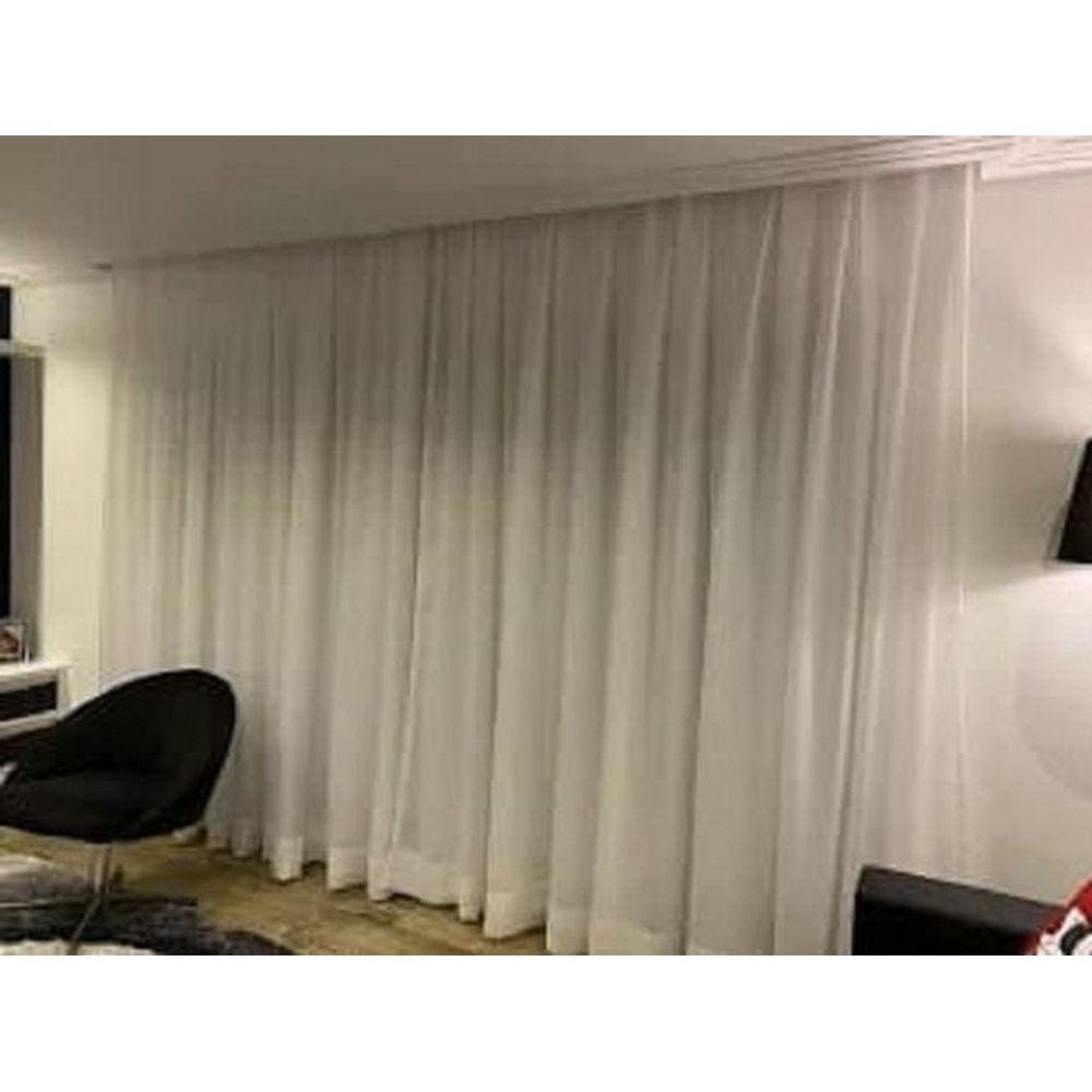 Cortina Palha Forro Com Linho 6.00 X 2.60