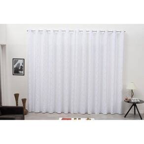 Cortina Quarto Jacquard Semi Blackout Branco 2,60X1,80M