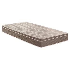 Colchão Solteiro Espuma D33 / EP Anatômico Confort Ultra Firme Euro Pillow Brown (88x188x17) - Paropas