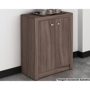 Balcão de Escritório ME4103 c/ 2 Portas Carvalho - Tecno Mobili