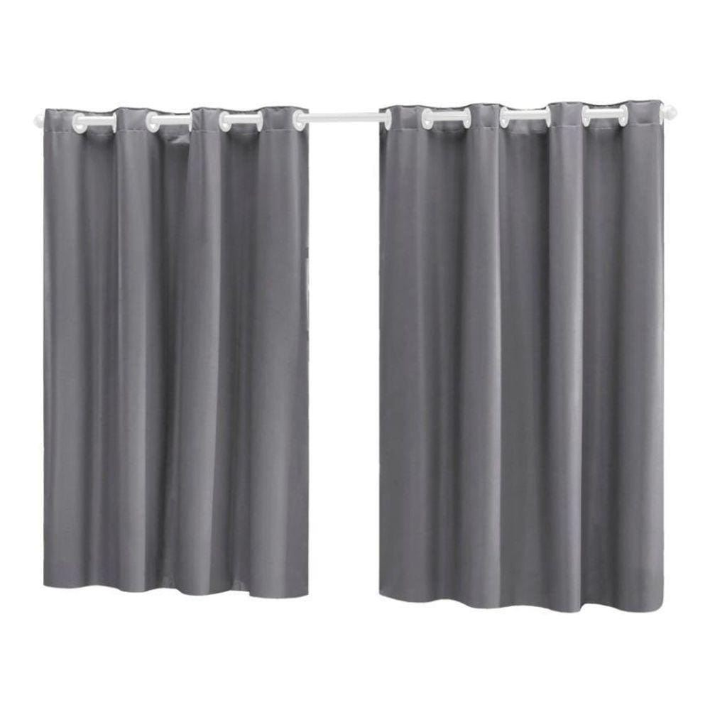 Cortina Para Sala Quarto Em Tecido Oxford Cinza 2,00X1,50
