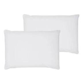 Kit 2 Fronhas Em Tecido Percal 200 Fios Branco