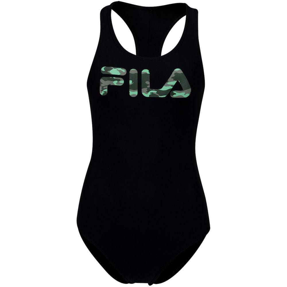Maiô para Natação com Proteção Solar UV Fila Tri Logo II - Adulto