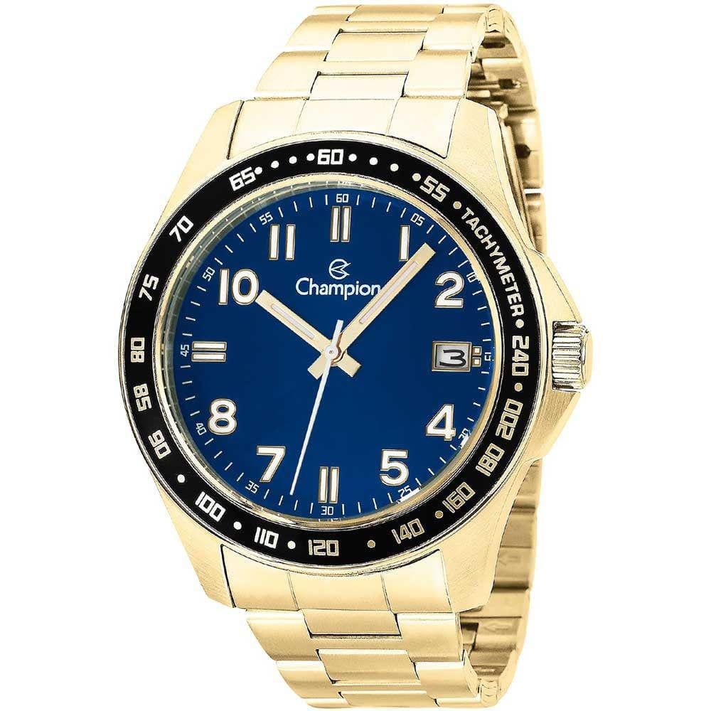 Relógio CHAMPION masculino analógico taquímetro azul CA31328N