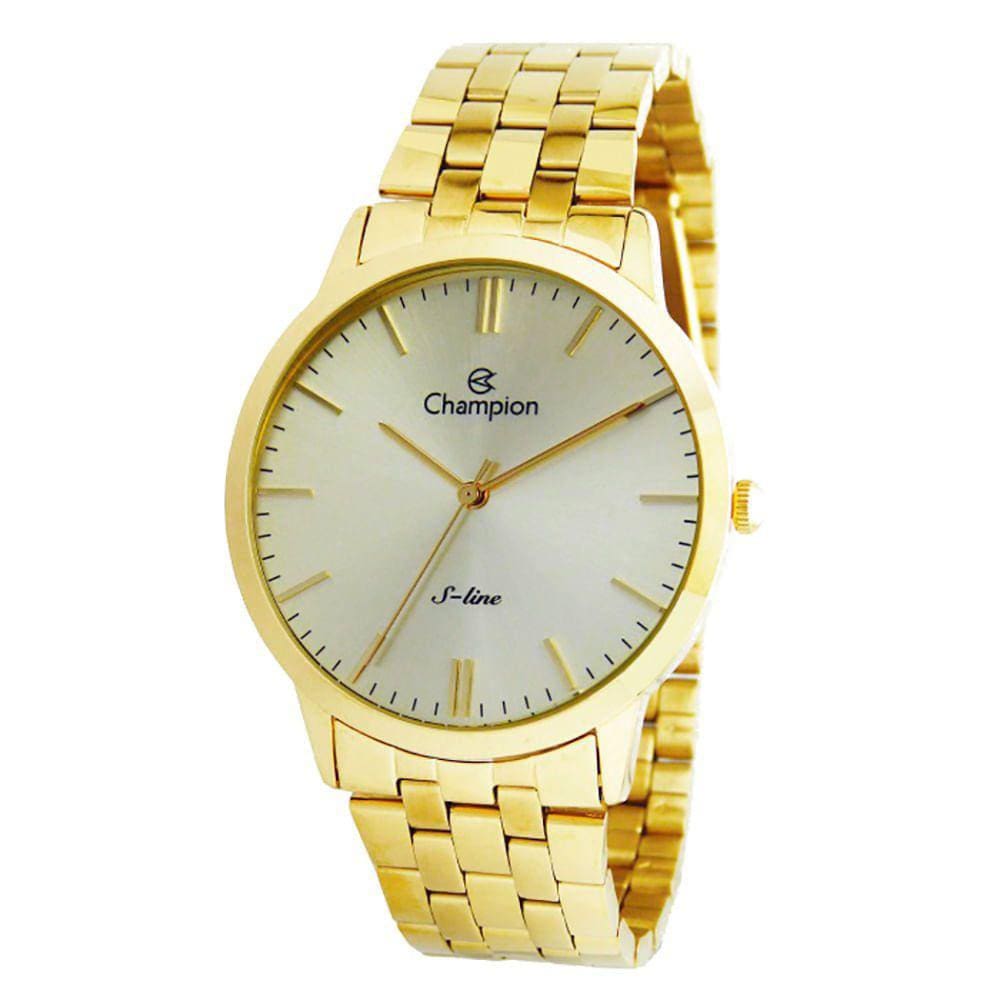 Relógio CHAMPION S-line feminino analógico dourado CN21103X