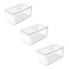 Kit 3 Organizador Clear Fresh 5L Natural - Ou