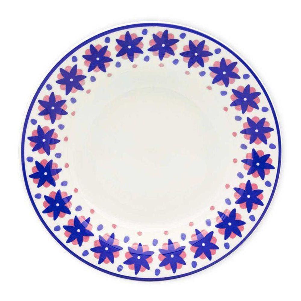 Jogo De 6 Pratos Fundos 21,5 Cm Donna Sossego