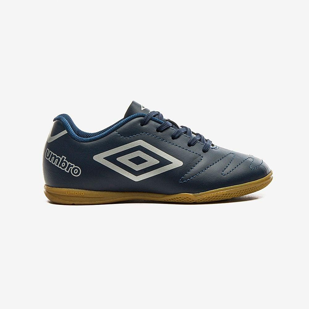 Chuteira Futsal Umbro Class 2.2 Jr Marinho/Cinza