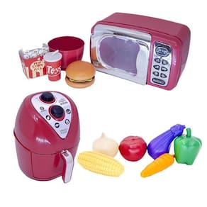 Menino Cozinha Eletro Chefe Comida Air Fryer Legume 12P